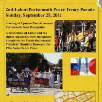 2nd Labor/Portsmouth Peace Treaty Parade, Sunday, September 25, 2011 [poster]